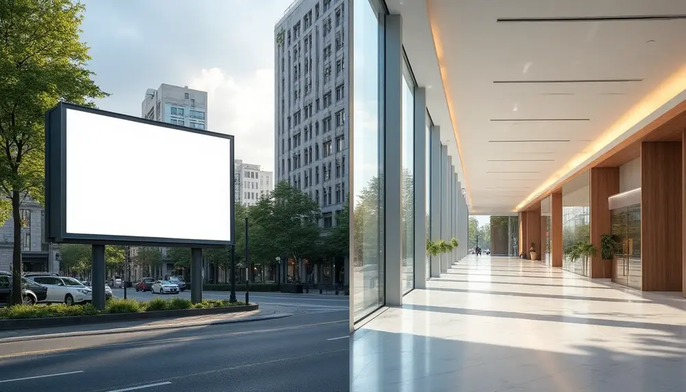Außenwerbung oder Innenwerbung? So treffen Sie die richtige Wahl