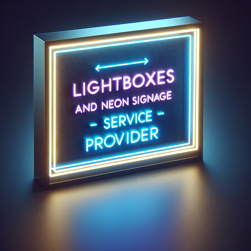 Leuchtkästen und Neonreklame