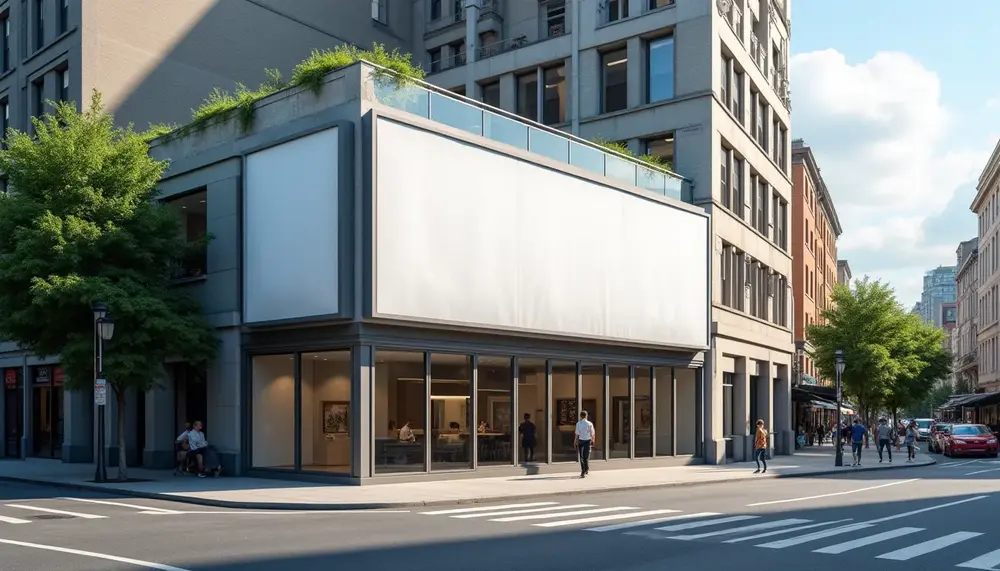 Die besten Materialien für eine langlebige Außenwerbung an der Fassade