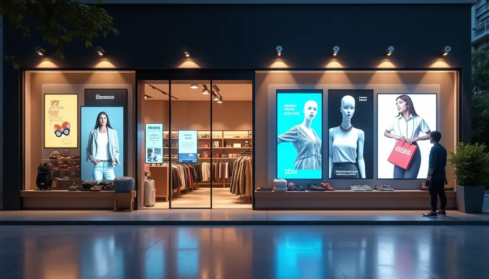 Digital Signage im Schaufenster: Kunden digital überzeugen