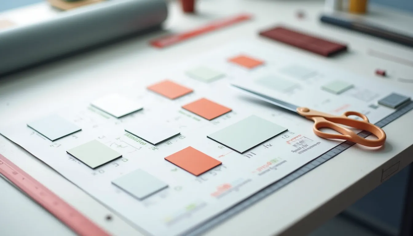 Nesting/ Zuschnitt-Optimierer (einfach)	Mehrere Rechteck-Formate eingeben; Tool legt sie virtuell auf einen Druckbogen und berechnet Verschnitt %.