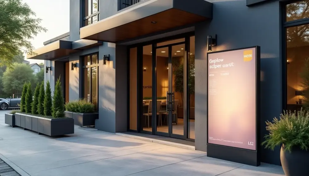 So gestalten Sie Außenwerbung für Ihr Hotel attraktiv und ansprechend
