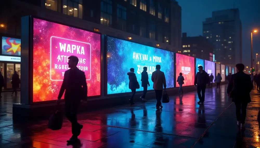 Wie Außenwerbung mit Licht Ihre Botschaft Tag und Nacht strahlen lässt